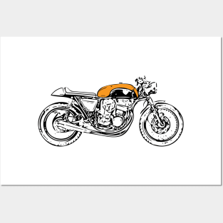 Honda Vintage Cafe Racer Posters and Art